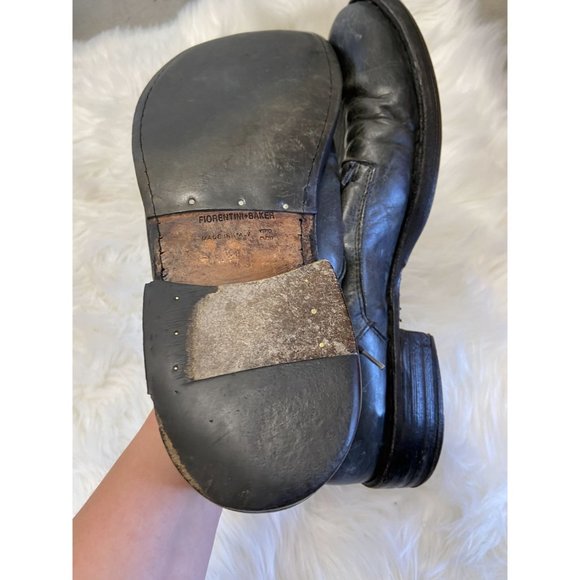 Fiorentini + Baker Leather Shoes Black Size 43 - Picture 6 of 7